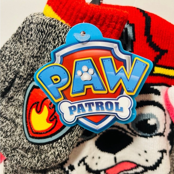Berkshire Paw Patrol Marshall Ear Flap Hat & Mittens Set One Size Fits Most - Picture 4 of 11